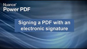 Kofax Power PDF and Electronic Signatures